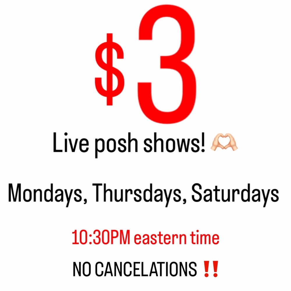 $3 shows, 3 times a week!